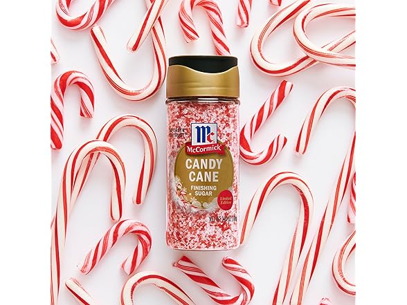 McCormick Finishing Sugar, Candy Cane, Limited Edition