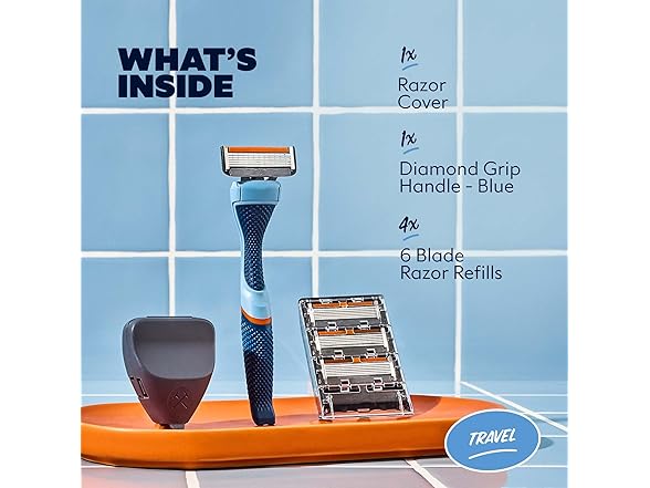 Dollar Shave Club | Travel Shave Set  (Blue)
