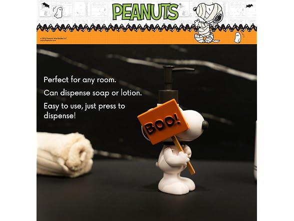 Peanuts Snoopy Resin Pump Dispenser