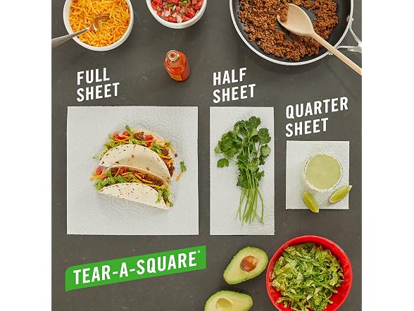 Brawny Tear A Square Paper Towels 4 Double Rolls