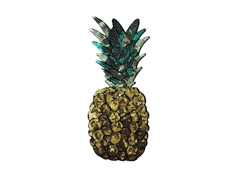 Ximkee XL Pineapple Sequins Sew-On Patch