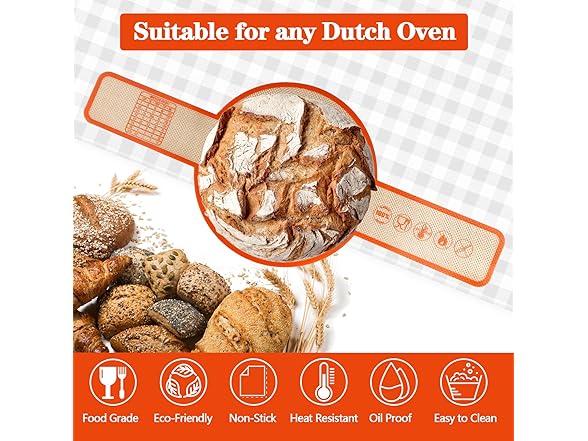 UBeesize 2 Pack Thickened Silicone Bread Sling