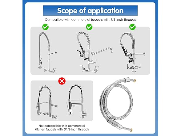Yodudm 44" Length Commercial Sink Faucet