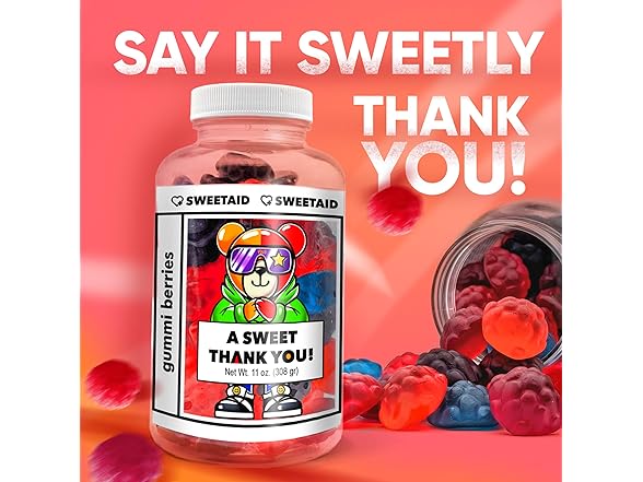 Sweet Aid Jar w/Gummies Gift