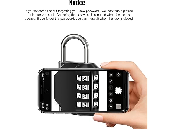 SUTOUG Combination Lock Waterproof 4 Digit Padlocks