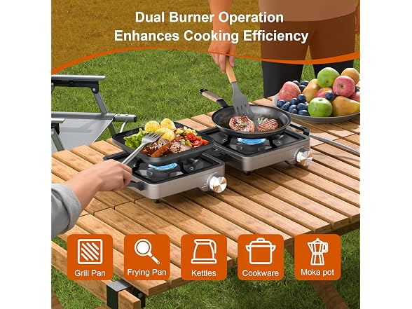 YARUITK 2 Burner Folding Camp Stove