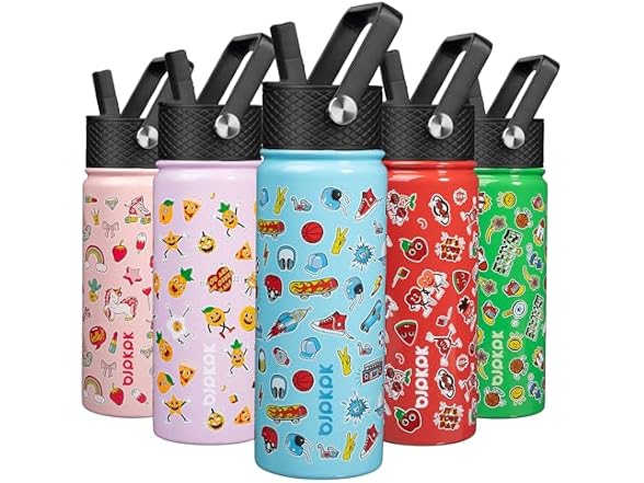 BJPKPK Insulated Water Bottle, 18oz Playground