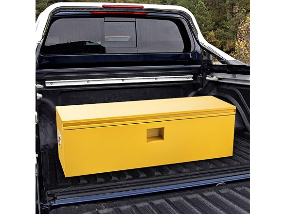 OUTLANE 15"X15"X24" Steel Truck Bed Tool Box Yellow