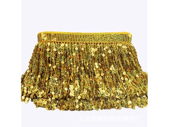 YYCRAFT 6 inch Hologram Sequin Fringe Trim
