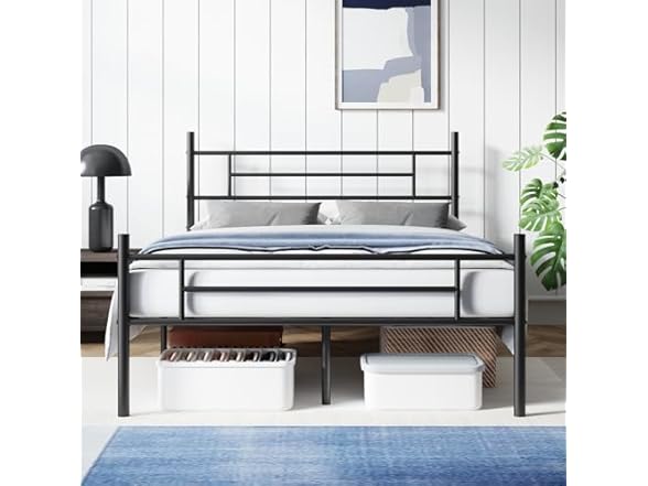 Avenco Metal Platform Queen Bed Frame