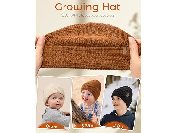 FURTALK Toddler Beanie 3 Pack