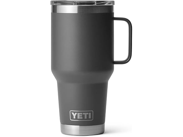 YETI Rambler 30 oz Travel Mug, Charcoal