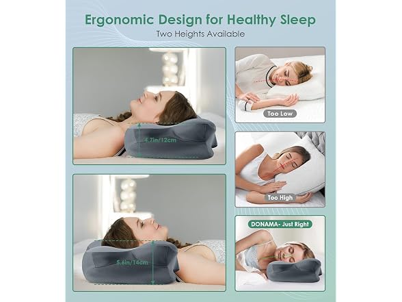 DONAMA Cervical Pillow for Sleeping