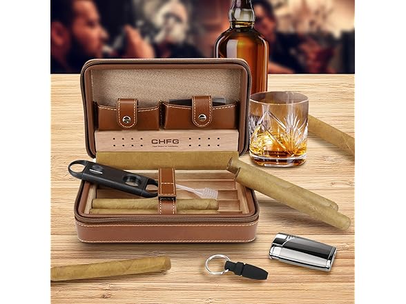 CHFG Leather Cigar Cases