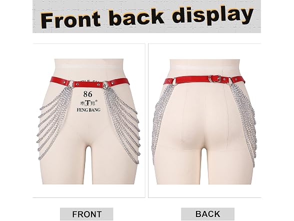 BBOHSS Women's (OS) Body Harness PU Leather - Gallery 5