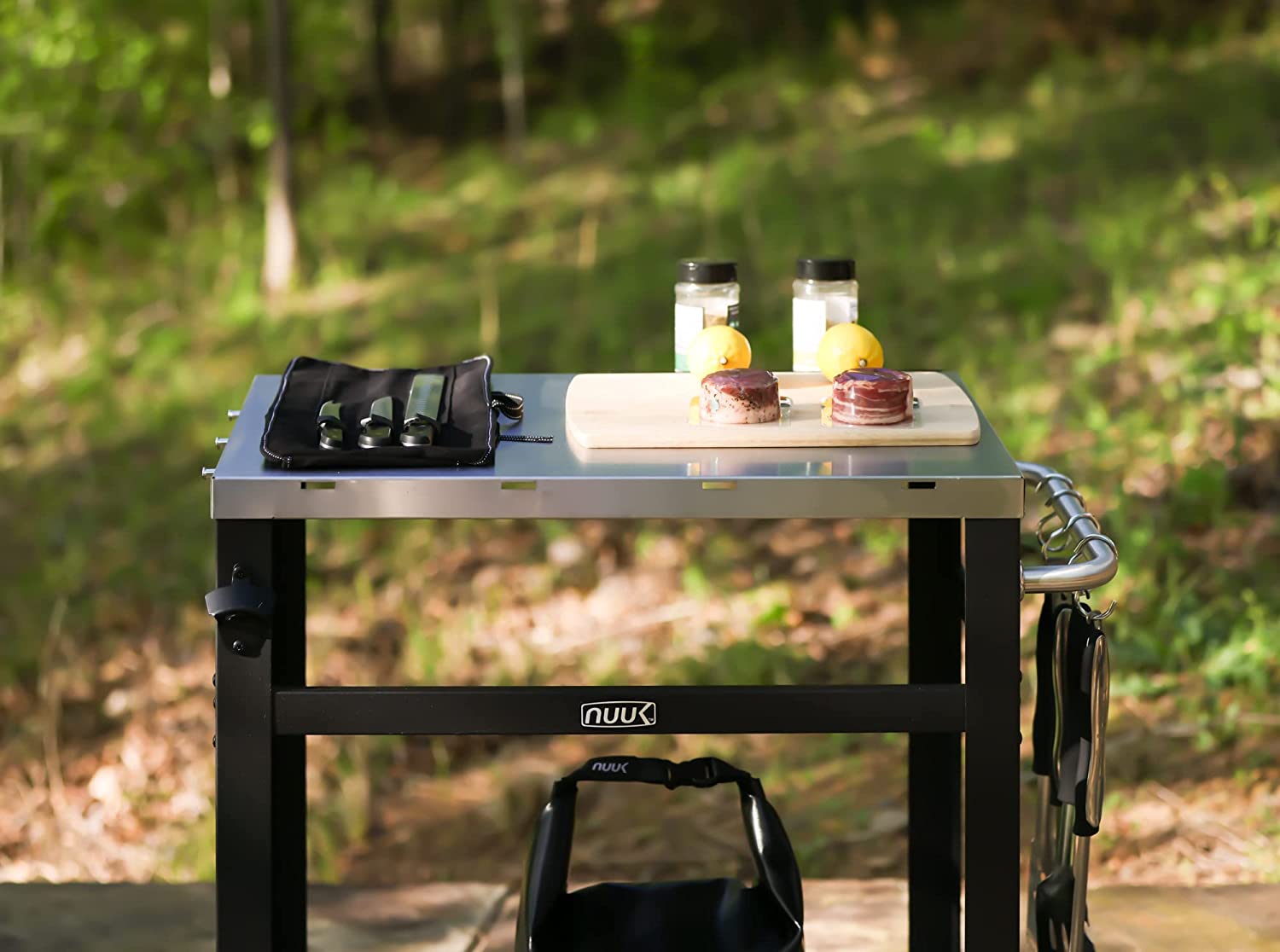 NUUK 30IN Outdoor BBQ GRILL Cart w/Cover - Gallery 14