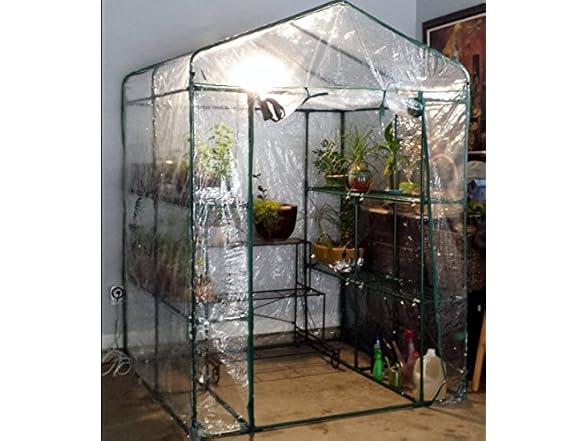 Home-Complete Walk in Greenhouse with 8 Sturdy Shelves