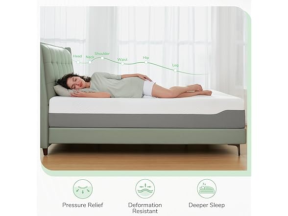 Novilla King Mattress 12" Foam Mattress