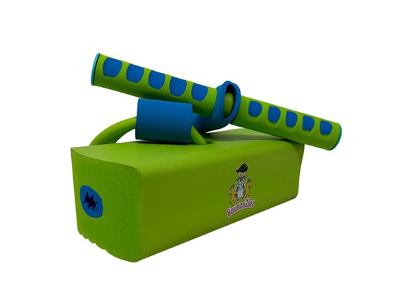 BounceZiez Hop & Squeak Pogo Hopper - Green/Blue