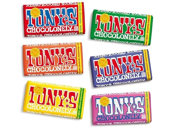 $18.99, Was $38.6752, 50% Off! Tonys Chocolonely Super Duper Milk 6 Bars dealfomo