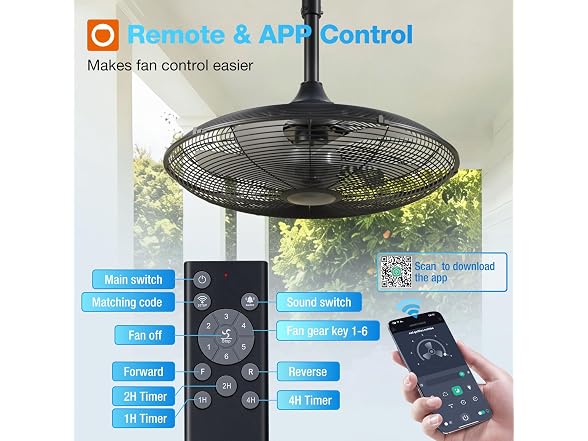 addlon 20in Plug-In Outdoor Fan