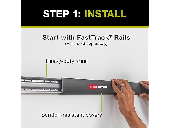 Rubbermaid FastTrack Single Open Cabinet