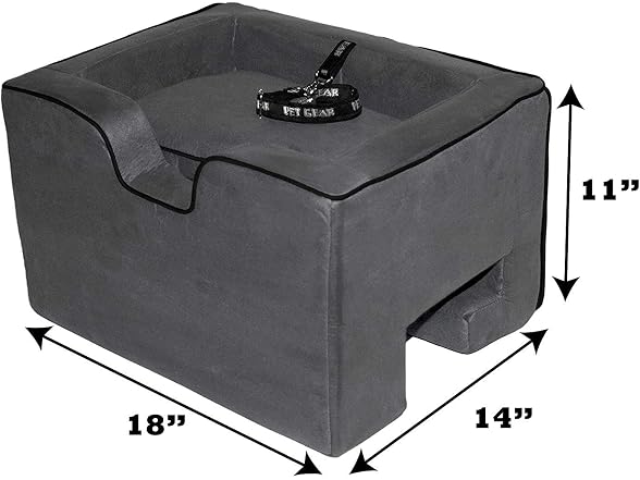 Pet Gear Lookout Booster Car Seat, Charcoal