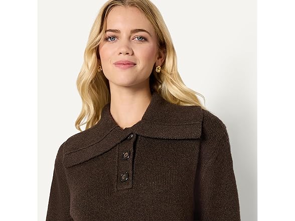 Amazon Essentials Women Relaxed-fit Button Sweater