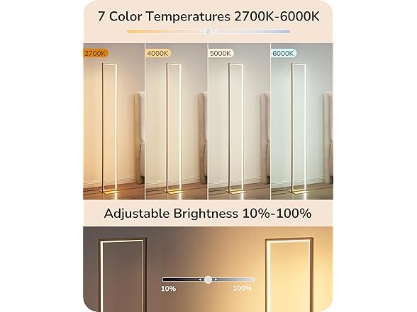 Gold 55" Rectangular Corner Light