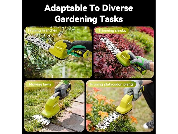 KOMASTY 2 in 1 Hedge Trimmer Cordless