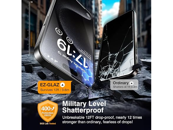 EZ-GLAZ iPhone 15 Pro Max Screen Protector 4+2 Pack