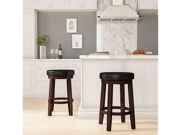 Linon Maya, 24", Black Counter Stool