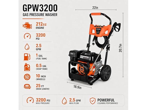 Genkins GPW3200 Gas Pressure Washer