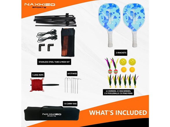 Paddle Game Set w/ Net Backyard Fun