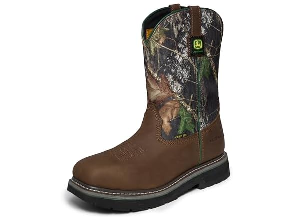 Skechers Men's John Deere Rowood Mossy Oak Shaft Boots