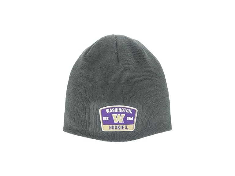 NCAA HUSKIES Edge Patch Beanie Grey
