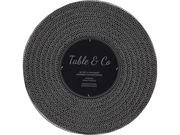 Dainty Home Placemats Set of 6 15" x 15"