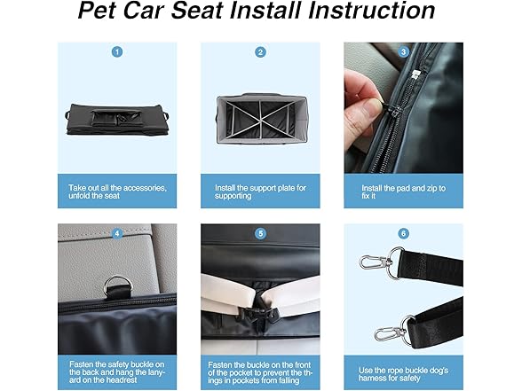Dog Booster Seat for 2 Small/Medium Dogs
