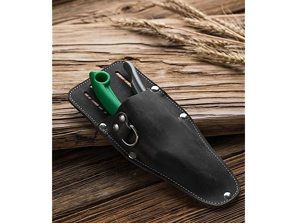 Leather Pruner Sheath Black/Grey