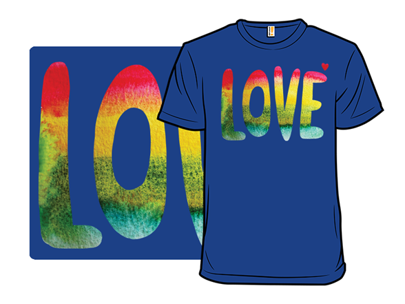 Watercolor Rainbow Love
