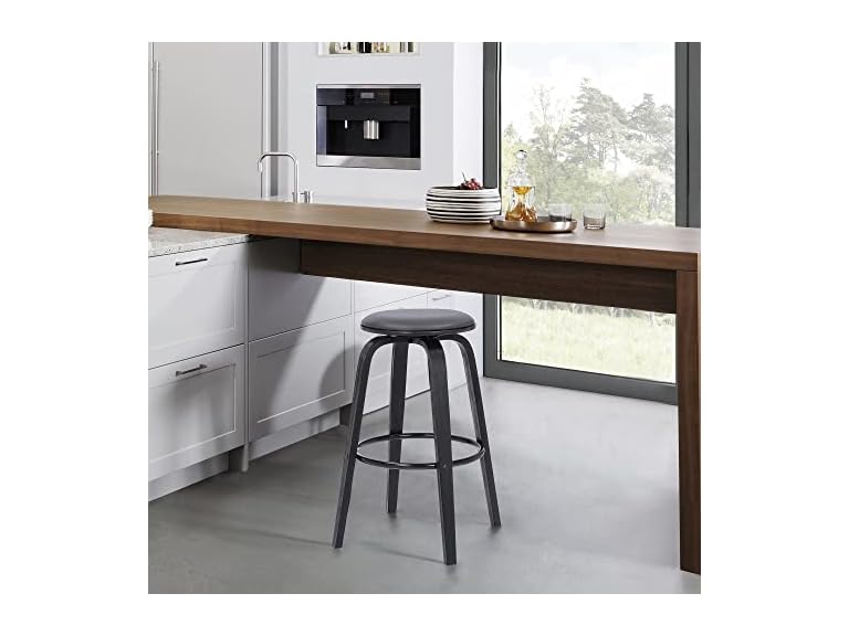 Harbor 30 Backless Bar Stool Swivel Gray- Set of 2