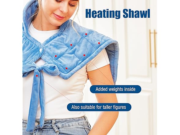 Heating Pad for Neck (Plaid Blue)