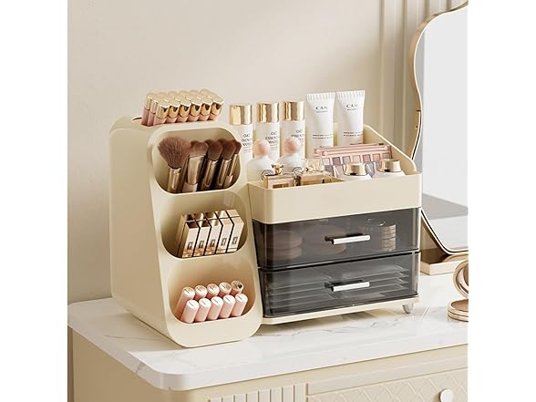 KQJS Makeup Organizer with Drawers