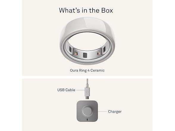 Oura Ring 4 Smart Ring - Ceramic (Refurbished)