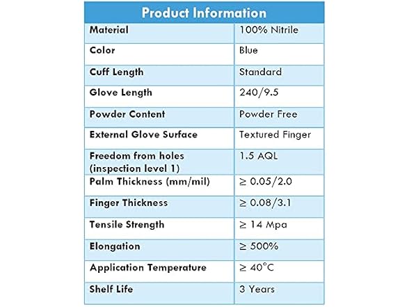 KINGFA Nitrile Medical Exam Gloves 510k Powder