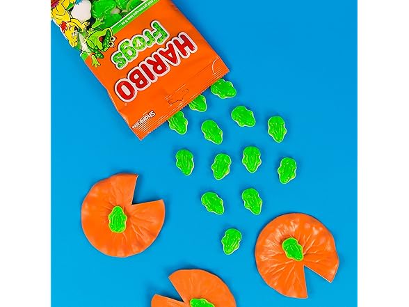1PK HARIBO Gummi Candy, Frogs, 5 oz. Bag