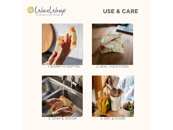 Organic Beeswax Food Wraps 36-Pack