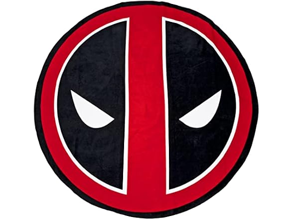 Deadpool Face Logo 50" Round Beach Towel