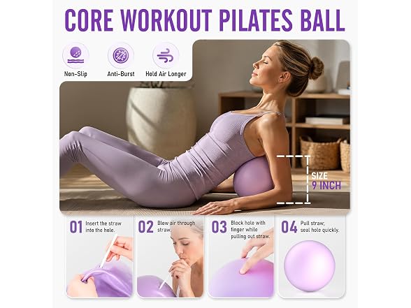JKSHMYT 14.5in Pilates Ring Kit Women