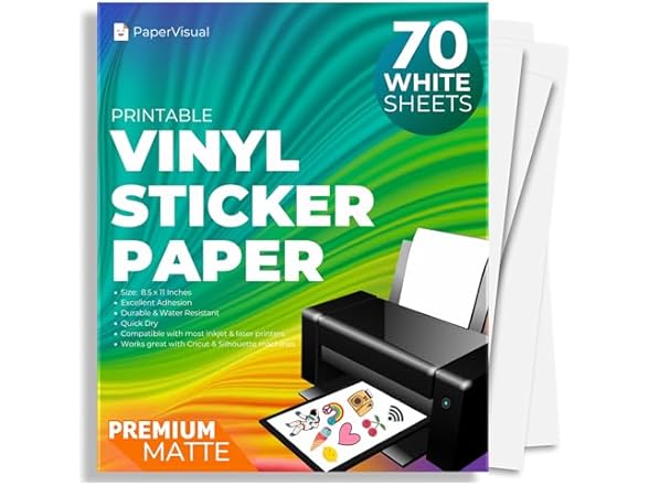 Printable Vinyl Sticker Paper